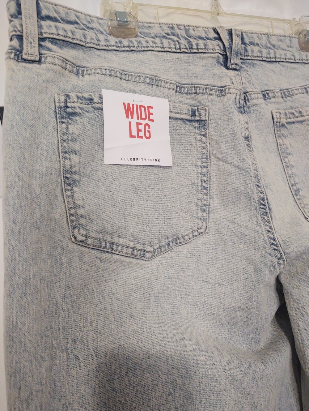 Celebrity Pink Wide Leg Light Wash Jeans | Waist 42 NWT - Picture 5 of 10